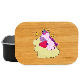 Unicorn Clouds - Lunch Box - black - Front