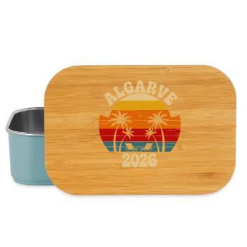 Algarve 2026 Palm Trees Sunset - Lunch Box - light blue - Front