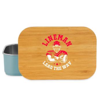 American Football Lineman - Lunch Box - Hellblau - Vorne