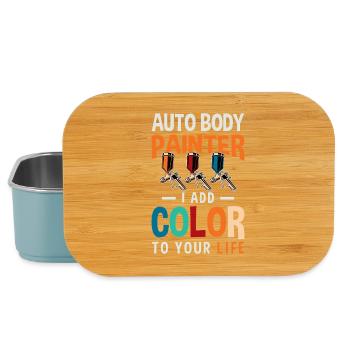 Auto Body Painter Add Color To Life Design - Lunch Box - light blue - Front