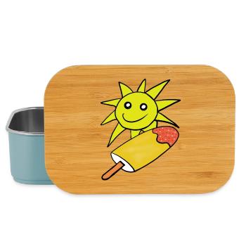 Sommer Sonne Eis Eiskrem Sommerzeit - Lunch Box - light blue - Front