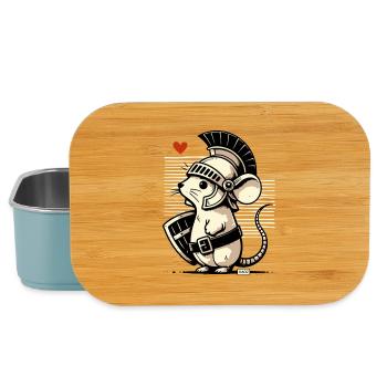 Roman Mouse Gladiator - Lunch Box - light blue - Front