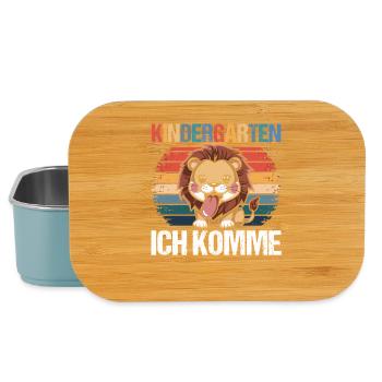 Kita Erste Klasse Löwe Schüler Kindergarten - Lunch Box - Hellblau - Vorne