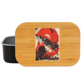 Red Moon Wilderness Silhouette - Lunch Box - Schwarz - Vorne