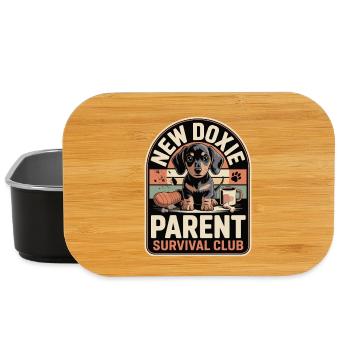 Dachshund Survival Club - Lunch Box - black - Front