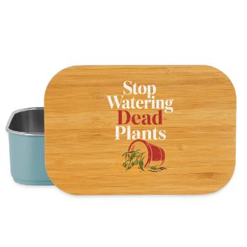 Stops watering dead plants - Lunch Box - light blue - Front