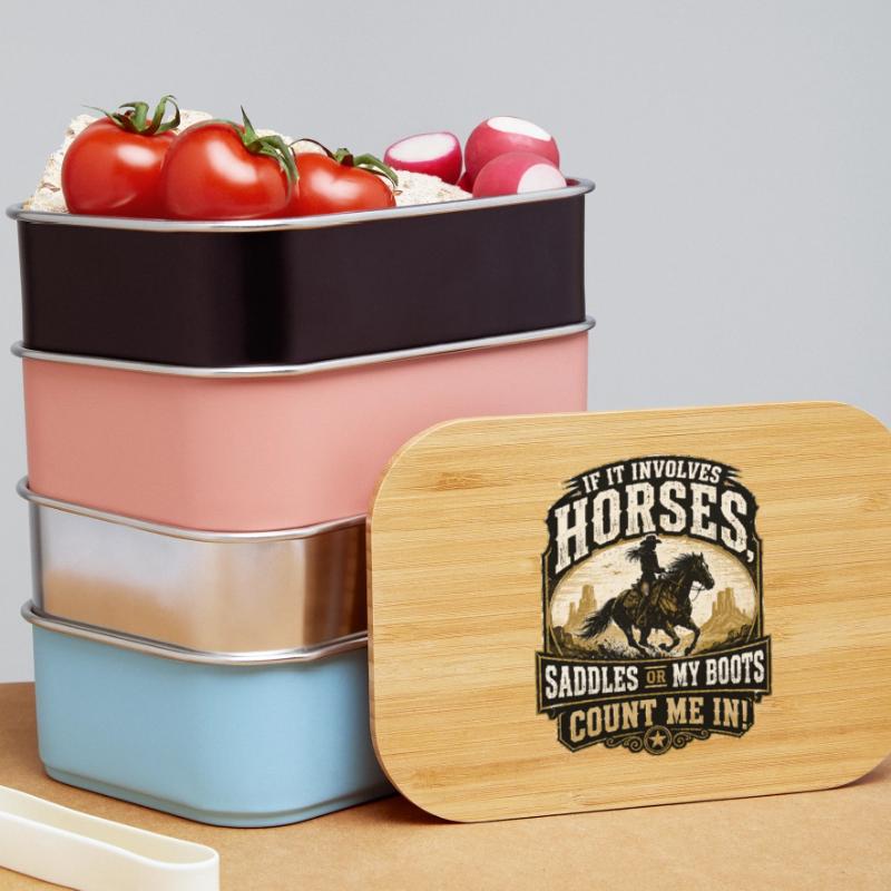 Pferdeheld: Sättel oder Stiefel Lunch Box