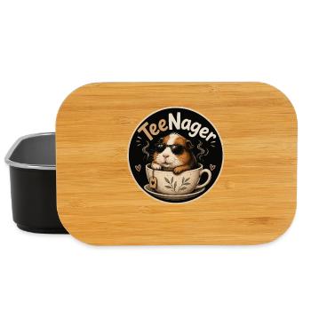 TeeNager Wortspiel - Lunch Box - Schwarz - Vorne