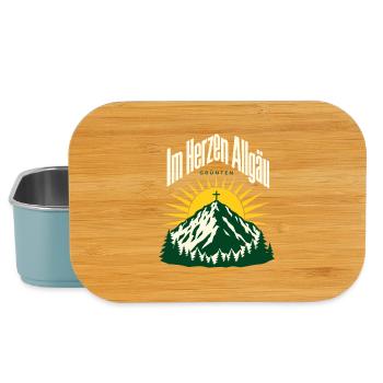 Im Herzen Allgaeu, Gruenten Hiking Souvenir - Lunch Box - Hellblau - Vorne