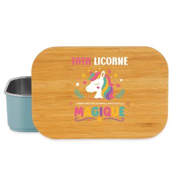 Tata Licorne Magique - Boîte à goûter - bleu pâle - Devant