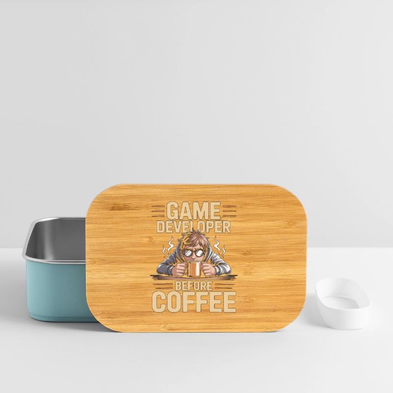 Game Developer Before Web Developer Coffee Lover Lunch Box