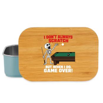 Je ne gratte pas toujours mon joueur de billard de façon drôle - Boîte à goûter - bleu pâle - Devant