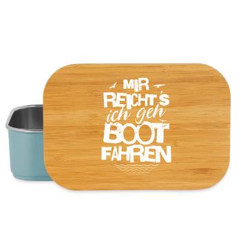 Mir reicht's Ich geh Boot fahren - Lunch Box - Hellblau - Vorne