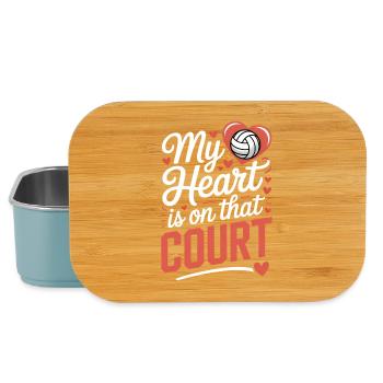 Volleyball Sprüche Lustiges Volleyball Geschenk - Lunch Box - Hellblau - Vorne