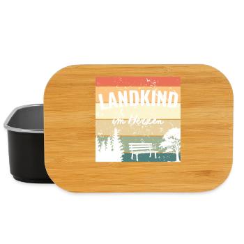 Country Child at Heart – Retro Love of Home - Lunch Box - black - Front