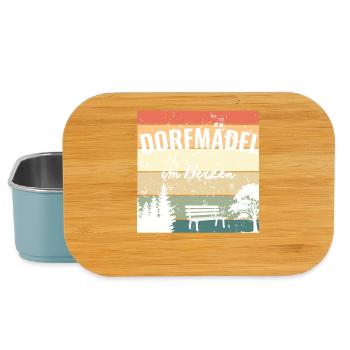 Mein Herz blieb auf dem Dorf - Lunch Box - Hellblau - Vorne