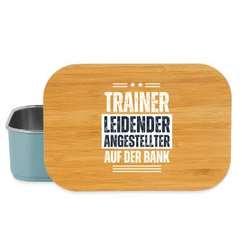 Lustiges Trainer T-Shirt & Geschenk  - Lunch Box - Hellblau - Vorne