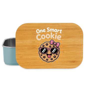 Un Cookie Intelligent - Cookie Intelligent avec des Lunettes - Boîte à goûter - bleu pâle - Devant