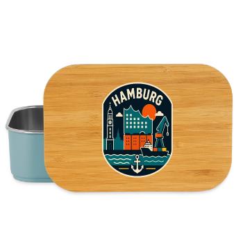 Hamburg Hafen Patch Design - Lunch Box - Hellblau - Vorne