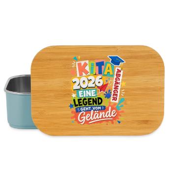 Kita Abgänger 2026 – Kreativer Schulstart - Lunch Box - Hellblau - Vorne