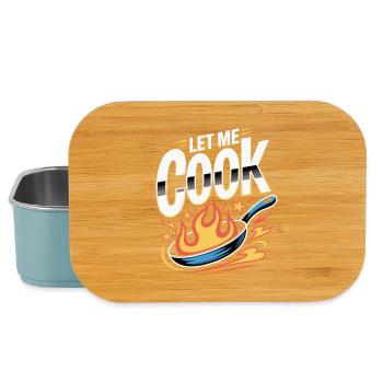 Let Me Cook Cooking Grilling Meme Grill Master Chef - Lunch Box - light blue - Front