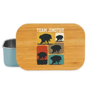 Jimothy Équipe Drôle de Raton Laveur Viral Jimothy - Boîte à goûter - bleu pâle - Devant