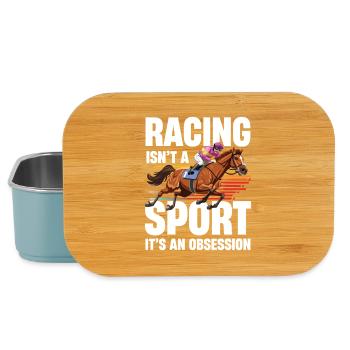 Racing Isn't A Sport Its An Obsession - Lunch Box - light blue - Front