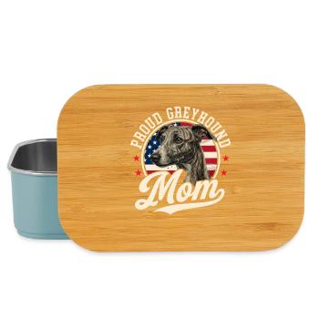 Stolze Windhund-Mama Rettungswindhund-Besitzerin - Lunch Box - Hellblau - Vorne