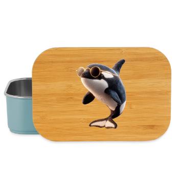 Orca Schwertwal Wal Killerwal Meerestiere Orcas - Lunch Box - Hellblau - Vorne