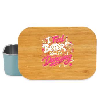 I Feel Better When Im Dancing Tanzliebe Tanzmusik - Lunch Box - Hellblau - Vorne