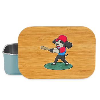 Batte de baseball pour chien - Boîte à goûter - bleu pâle - Devant