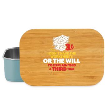 Stacks of Papers Sarcastic Quote - Lunch Box - light blue - Front