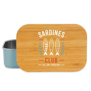 Sardines Club All Day Everyday - Boîte à goûter - bleu pâle - Devant