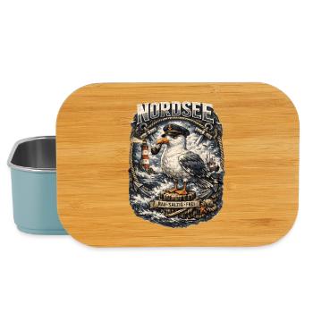 Rough Salty Free North Sea Seagull Lighthouse - Lunch Box - Hellblau - Vorne