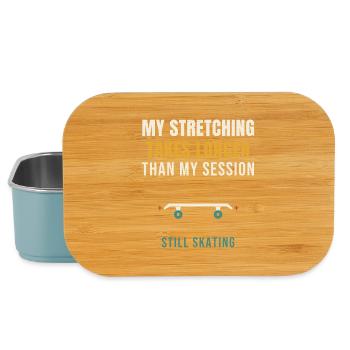 Skateboard My Stretching Takes Longer Than My Sess - Lunch Box - Hellblau - Vorne