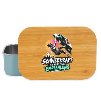 Bouldern Schwerkraft ist nur eine Empfehlung - Lunch Box - Hellblau - Vorne