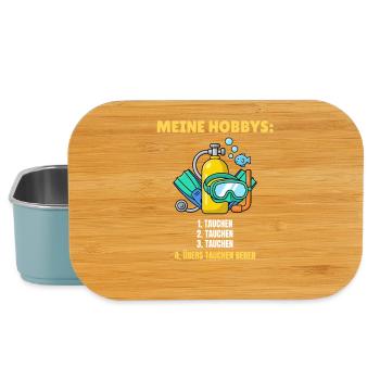 Taucher lustig - Meine Hobbys: Tauchen - Lunch Box - Hellblau - Vorne