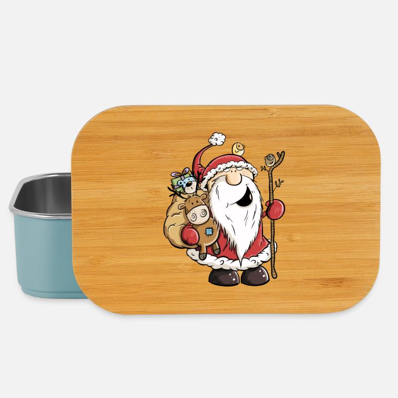 Drôle de Père Noël I Cadeau De Nikolaus - Boîte à goûter - bleu pâle