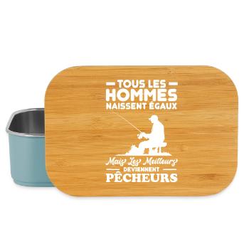 Les meilleurs hommes deviennent pêcheurs - Boîte à goûter - bleu pâle - Devant