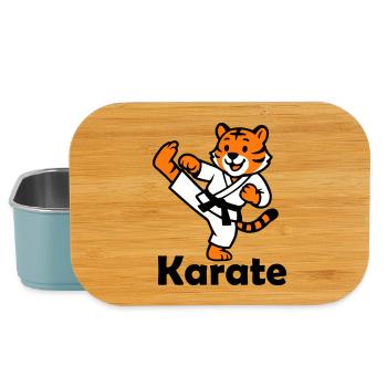 Karate Tiger - Lunch Box - light blue - Front