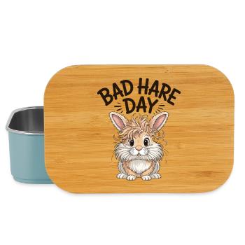 Animal Humour Lapin Tête Lion - Boîte à goûter - bleu pâle - Devant