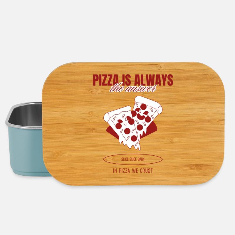 Pizza Is The Answer T-Shirt - Boîte à goûter - bleu pâle