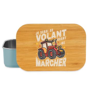 Au Volant Avant de Marcher Bébé Tracteur - Boîte à goûter - bleu pâle - Devant