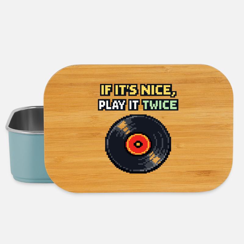 If It's Nice Play It Twice - Lunch Box - light blue