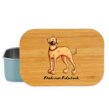 Cute Rhodesian Ridgeback - Lunch Box - light blue - Front