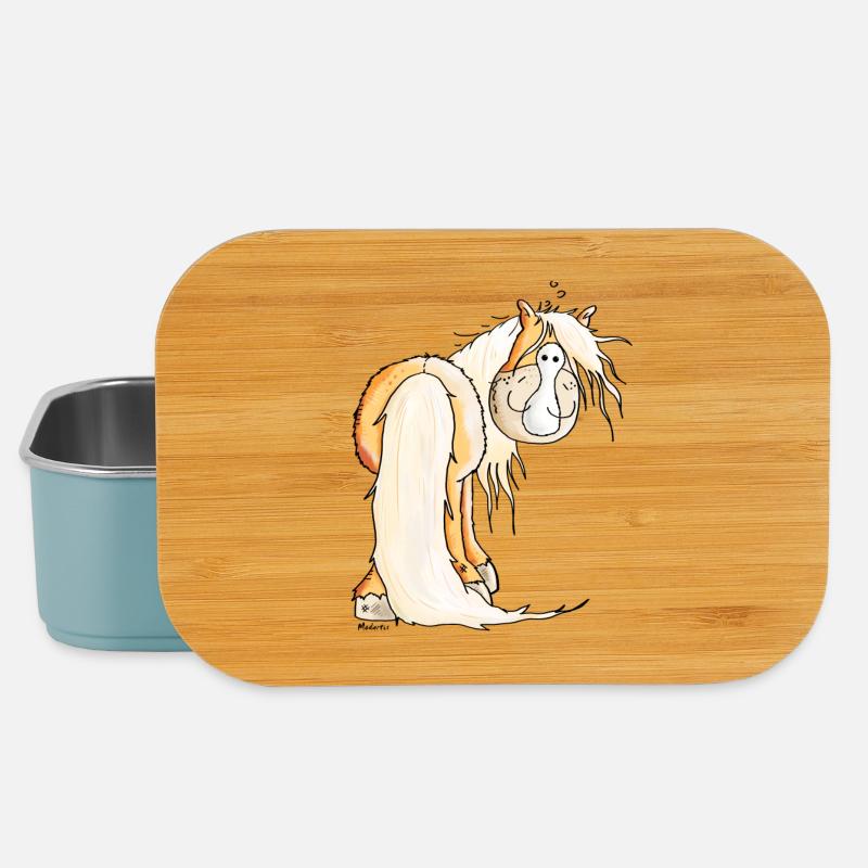 Goldiger Haflinger - Lunch Box - Hellblau