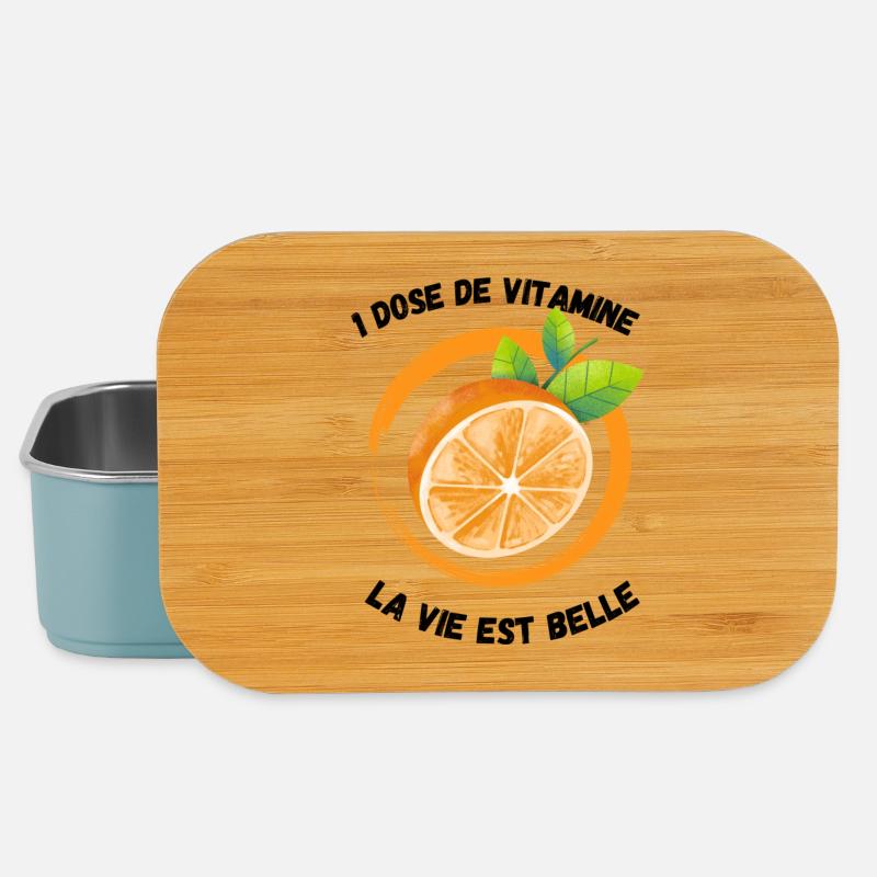 une dose de vitamine pour l' hiver - Boîte à goûter - bleu pâle