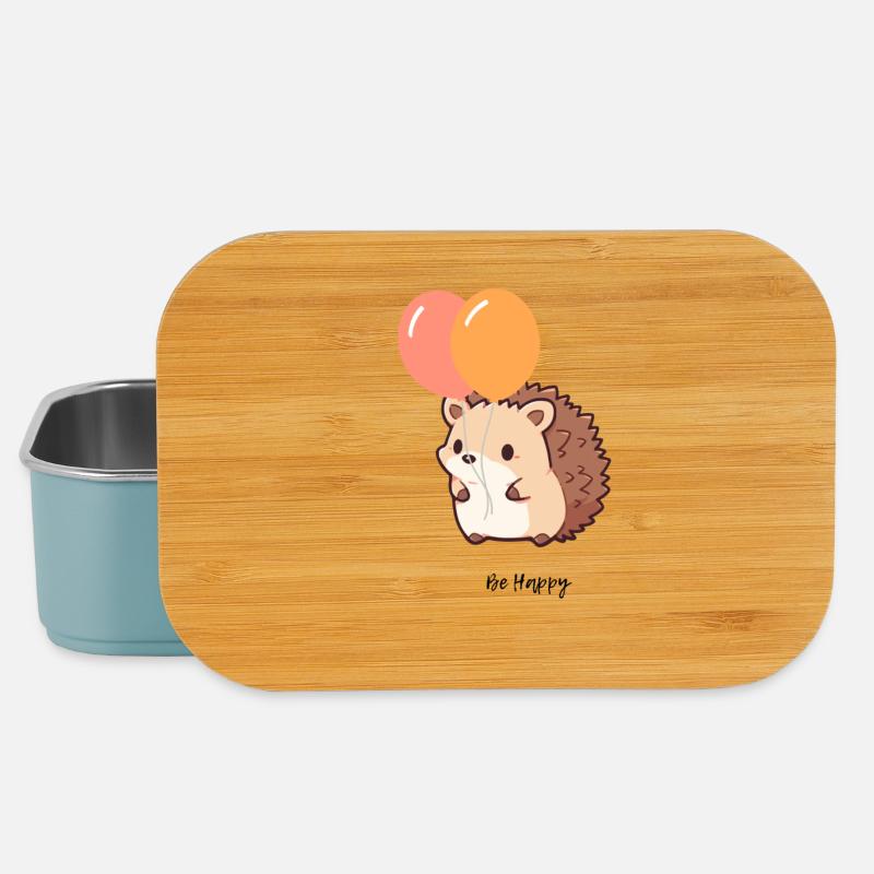 Cute Hedgehog - Lunch Box - light blue