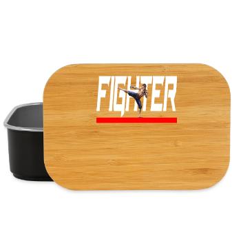 Cooles Fighter Design - Schönes MMA Fighter Design - Lunch Box - Schwarz - Vorne