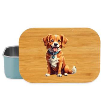 Hundebegleiter Verspieltes Geschenk Kind - Lunch Box - Hellblau - Vorne